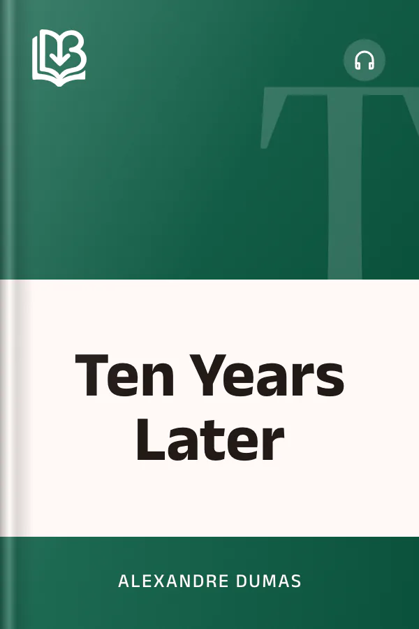 Ten Years Later by Alexandre Dumas, book cover