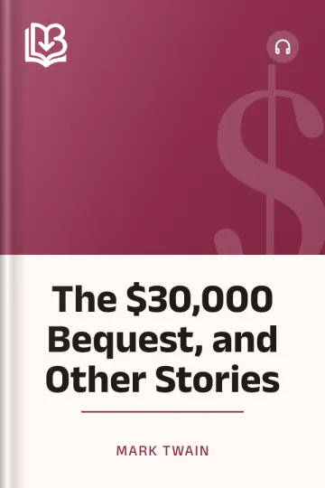 The $30,000 Bequest, and Other Stories by Mark Twain, book cover