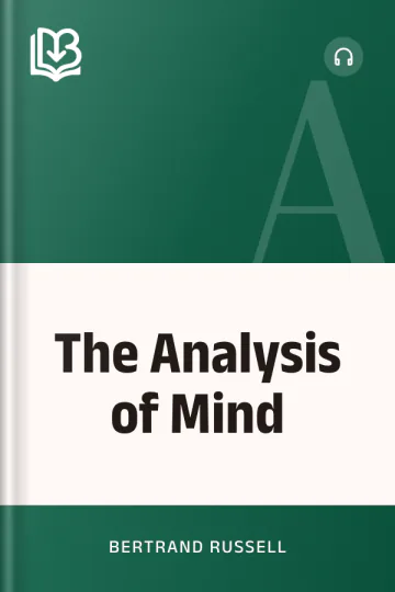The Analysis of Mind by Bertrand Russell, book cover