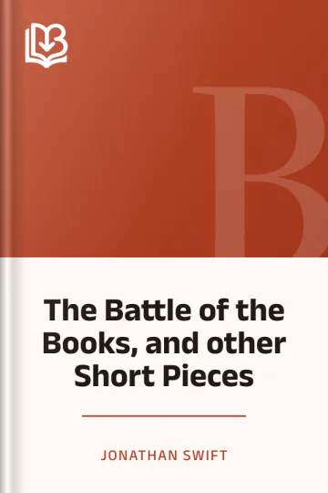 The Battle of the Books, and other Short Pieces by Jonathan Swift, book cover