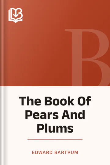 The Book Of Pears And Plums by Edward Bartrum, book cover
