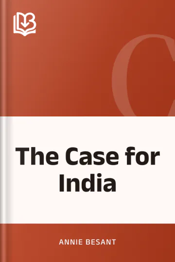 The Case for India by Annie Besant, book cover