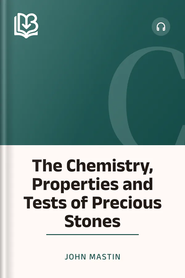 The Chemistry, Properties and Tests of Precious Stones by John Mastin, book cover