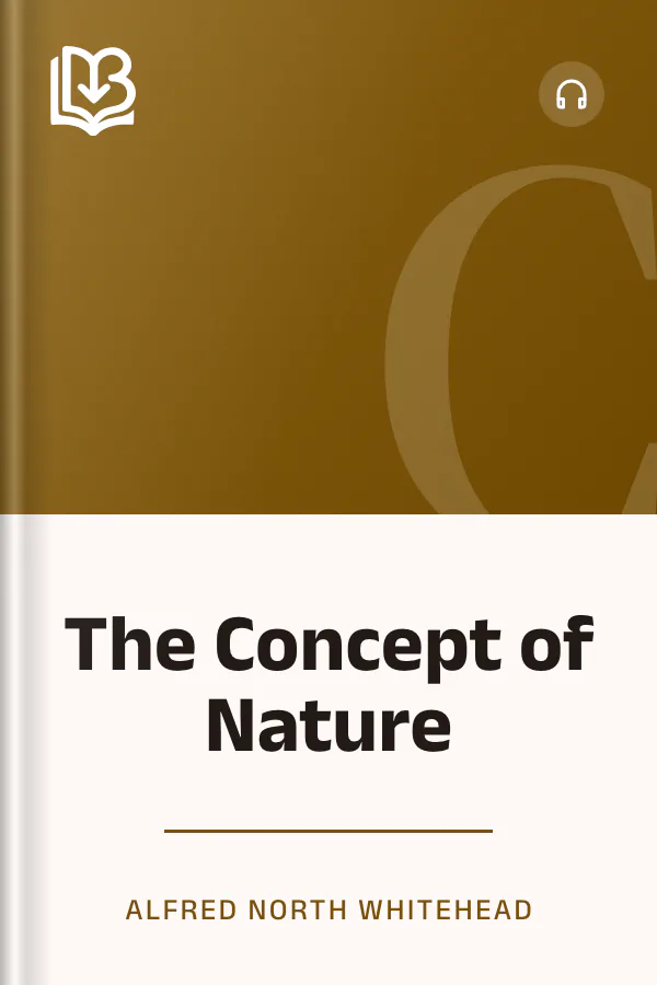 The Concept of Nature by Alfred North Whitehead, book cover