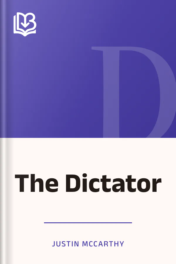 The Dictator by Justin McCarthy, book cover