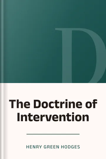 The Doctrine of Intervention by Henry Green Hodges, book cover