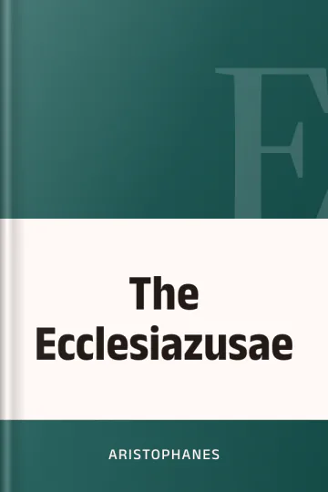 The Ecclesiazusae by Aristophanes, book cover