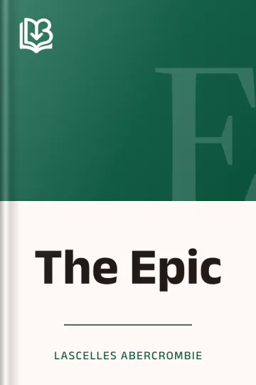 The Epic by Lascelles Abercrombie, book cover