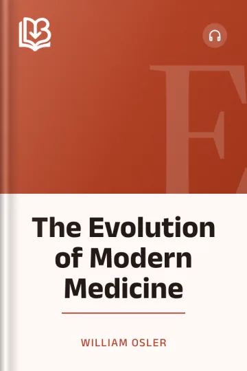 The Evolution of Modern Medicine by William Osler, book cover