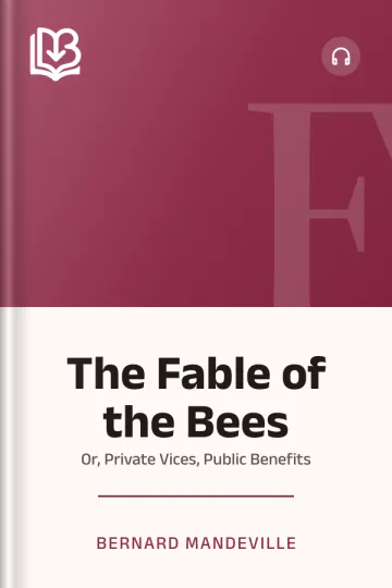 The Fable of the Bees by Bernard Mandeville, book cover
