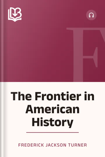 The Frontier in American History by Frederick Jackson Turner, book cover