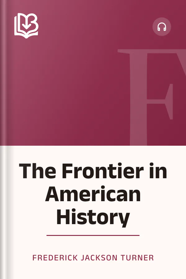 The Frontier in American History by Frederick Jackson Turner, book cover