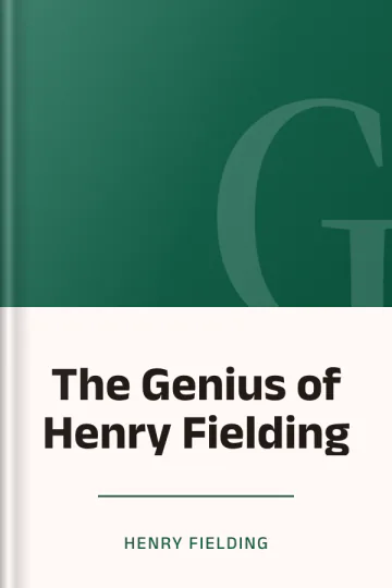 The Genius of Henry Fielding by Henry Fielding, book cover
