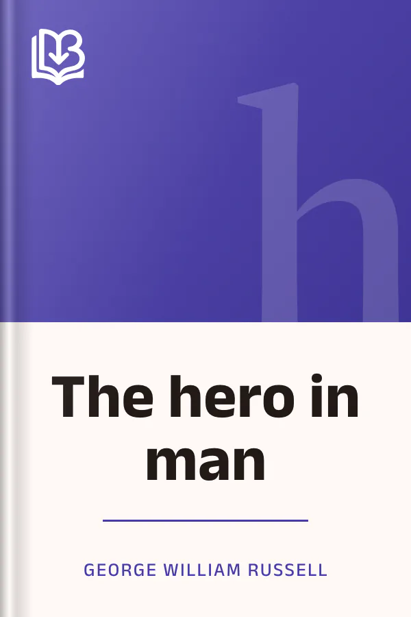 The hero in man by George William Russell, book cover