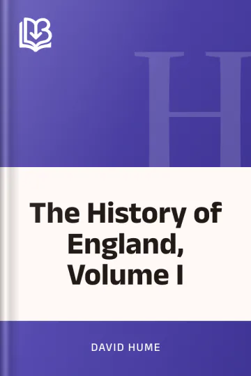 The History of England, Volume I by David Hume, book cover