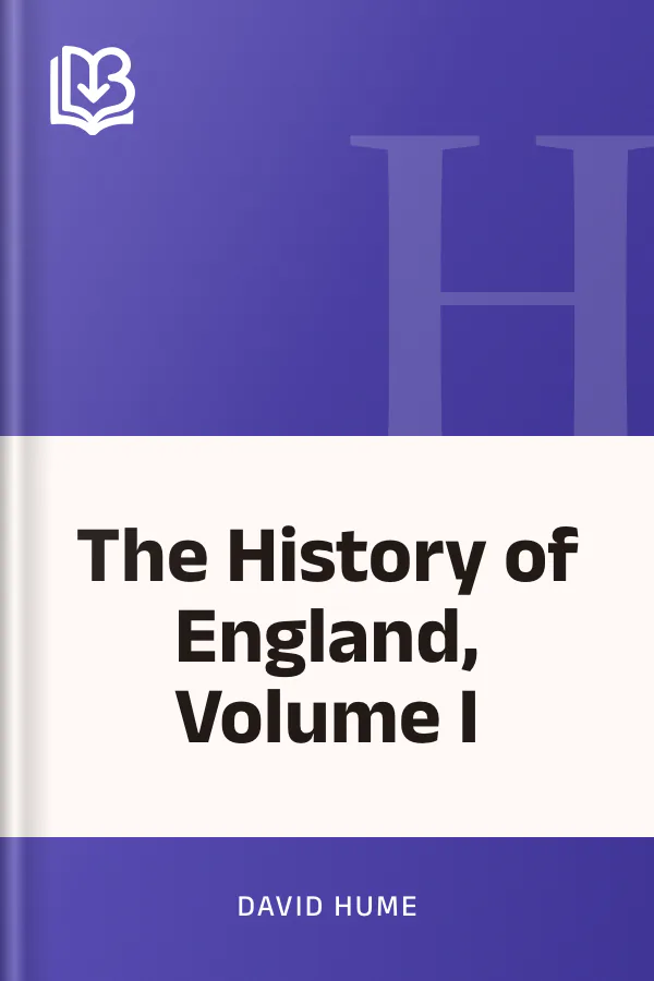 The History of England, Volume I by David Hume, book cover