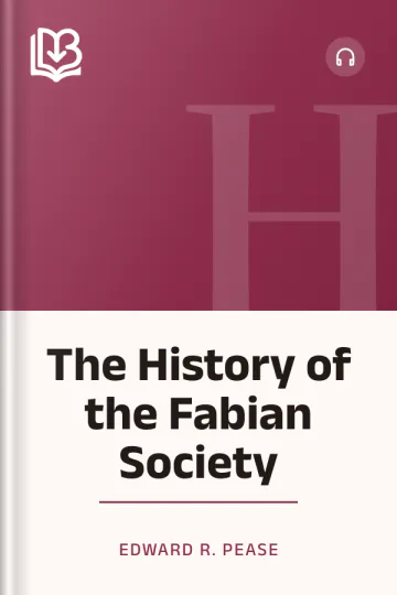 The History of the Fabian Society by Edward R. Pease, book cover
