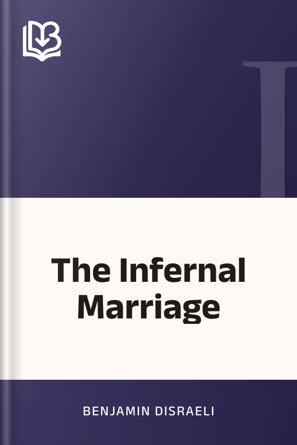 The Infernal Marriage by Benjamin Disraeli, book cover