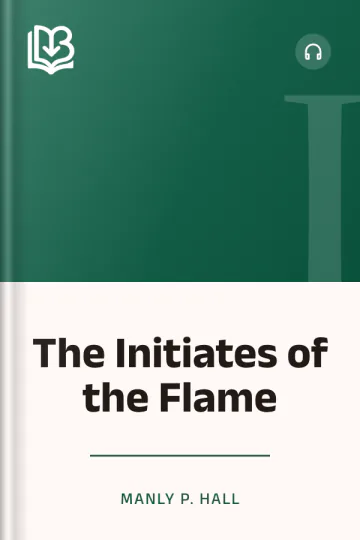 The Initiates of the Flame by Manly P. Hall, book cover