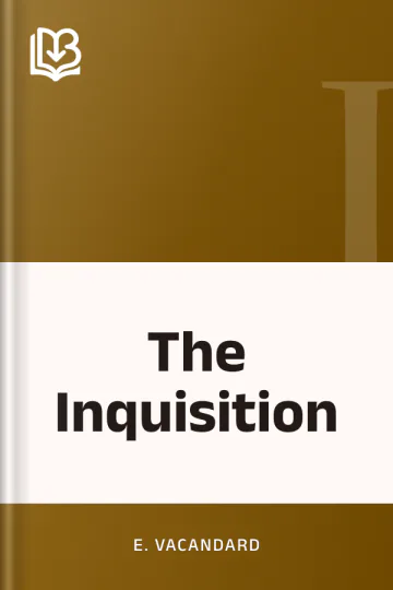 The Inquisition by E. Vacandard, book cover