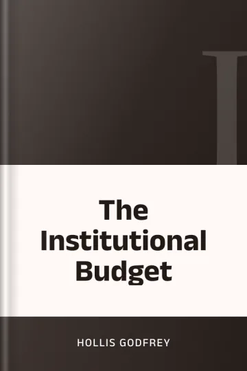 The Institutional Budget by Hollis Godfrey, book cover