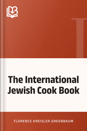 The International Jewish Cook Book by Florence Kreisler Greenbaum, book cover