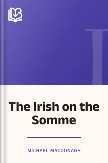 The Irish on the Somme by Michael MacDonagh, book cover
