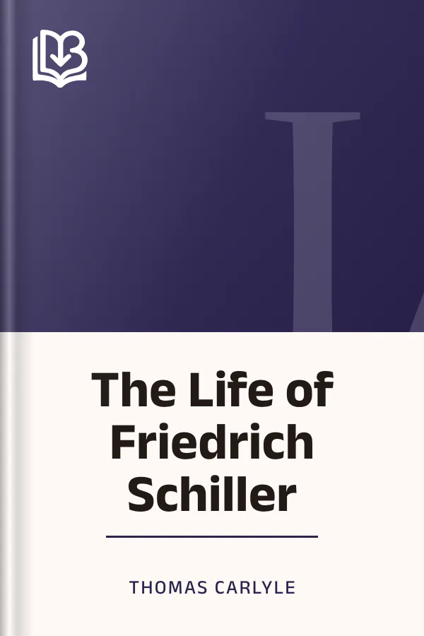 The Life of Friedrich Schiller by Thomas Carlyle, book cover