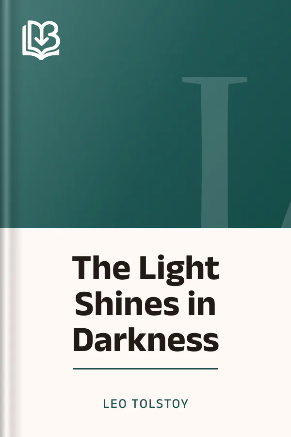 The Light Shines in Darkness by Leo Tolstoy, book cover