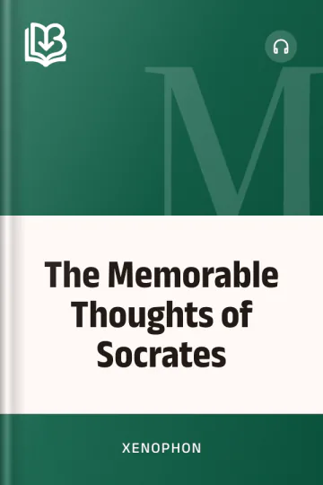 The Memorable Thoughts of Socrates by Xenophon, book cover