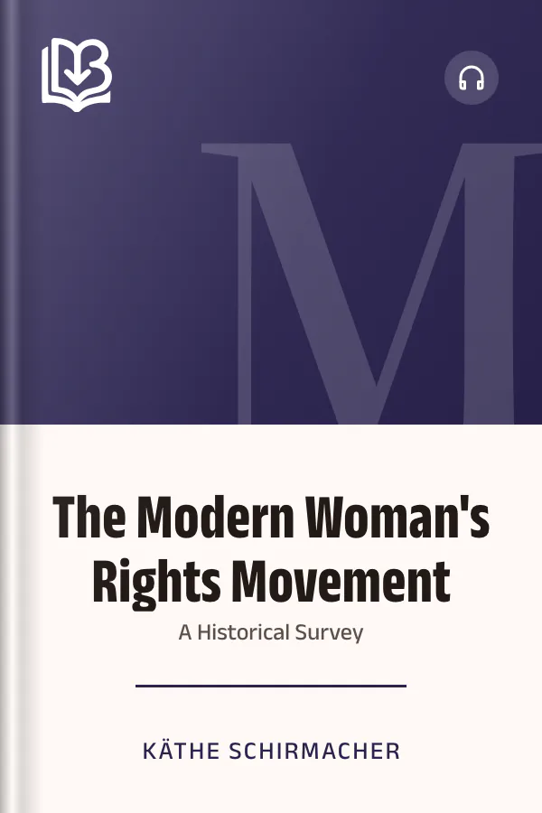 The Modern Woman's Rights Movement by Käthe Schirmacher, book cover