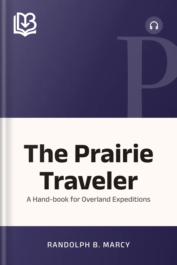 The Prairie Traveler by Randolph B. Marcy, book cover
