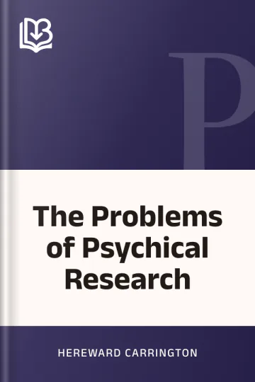 The Problems of Psychical Research by Hereward Carrington, book cover