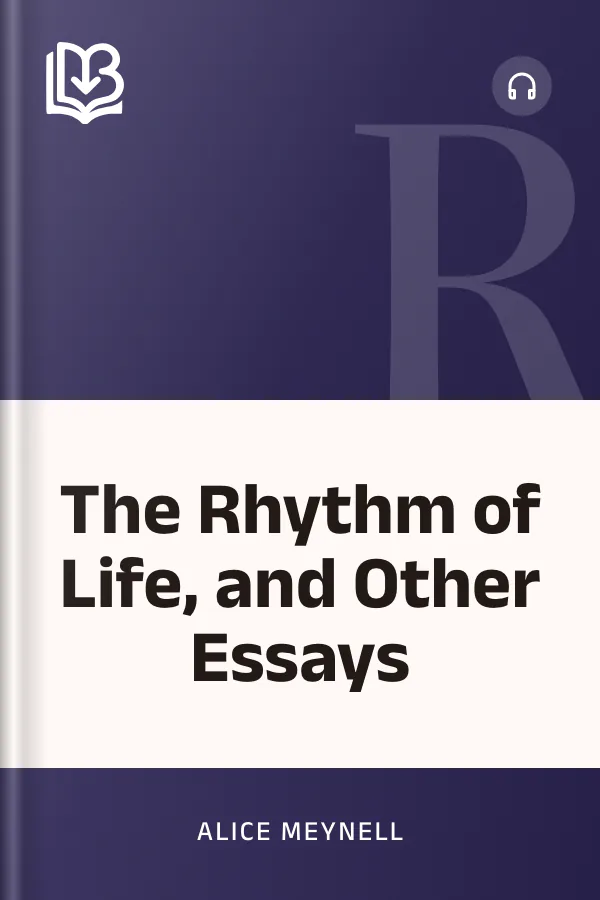 The Rhythm of Life, and Other Essays by Alice Meynell, book cover