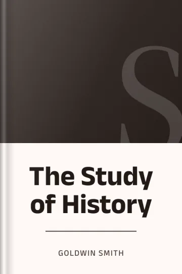 The Study of History by Goldwin Smith, book cover