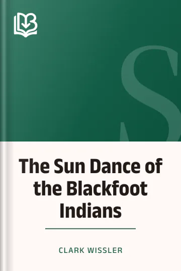 The Sun Dance of the Blackfoot Indians by Clark Wissler, book cover