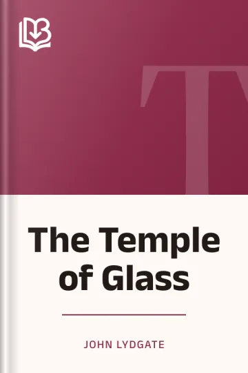 The Temple of Glass by John Lydgate, book cover