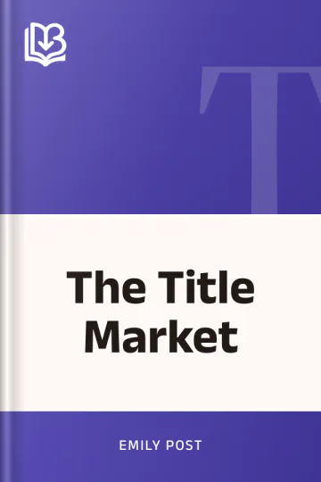 The Title Market by Emily Post, book cover