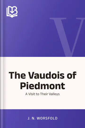 The Vaudois of Piedmont by J. N. Worsfold, book cover