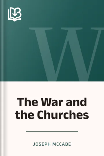 The War and the Churches by Joseph McCabe, book cover