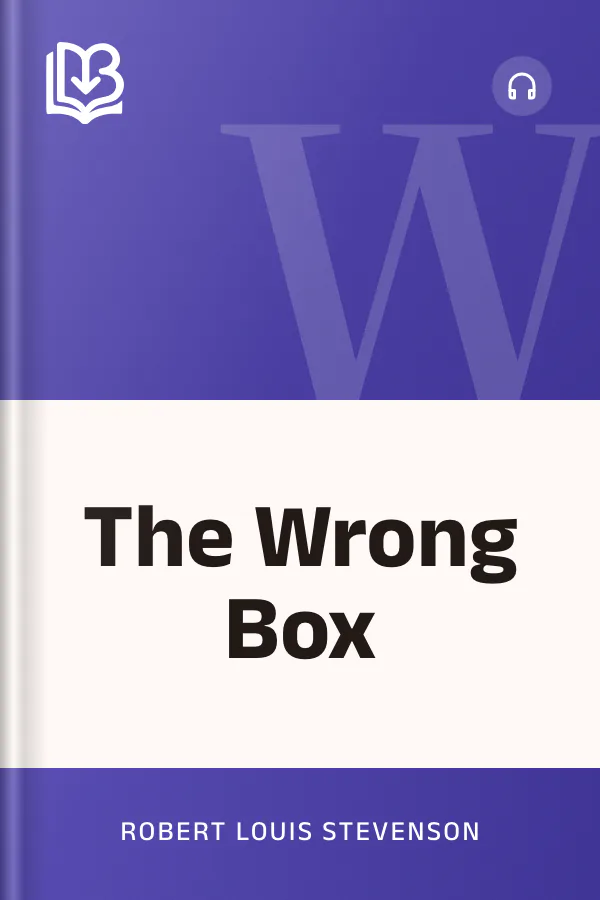 The Wrong Box by Robert Louis Stevenson, book cover