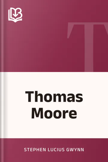 Thomas Moore by Stephen Lucius Gwynn, book cover