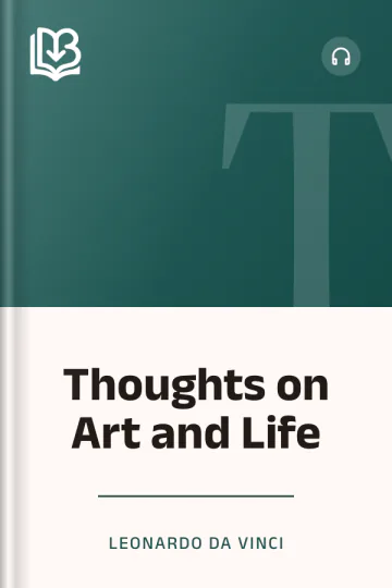 Thoughts on Art and Life by Leonardo da Vinci, book cover