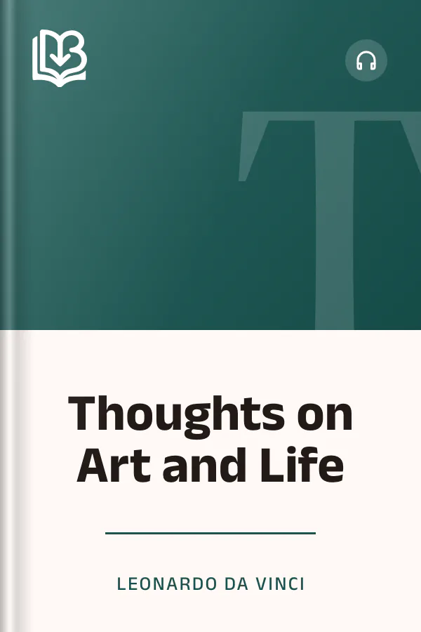 Thoughts on Art and Life by Leonardo da Vinci, book cover