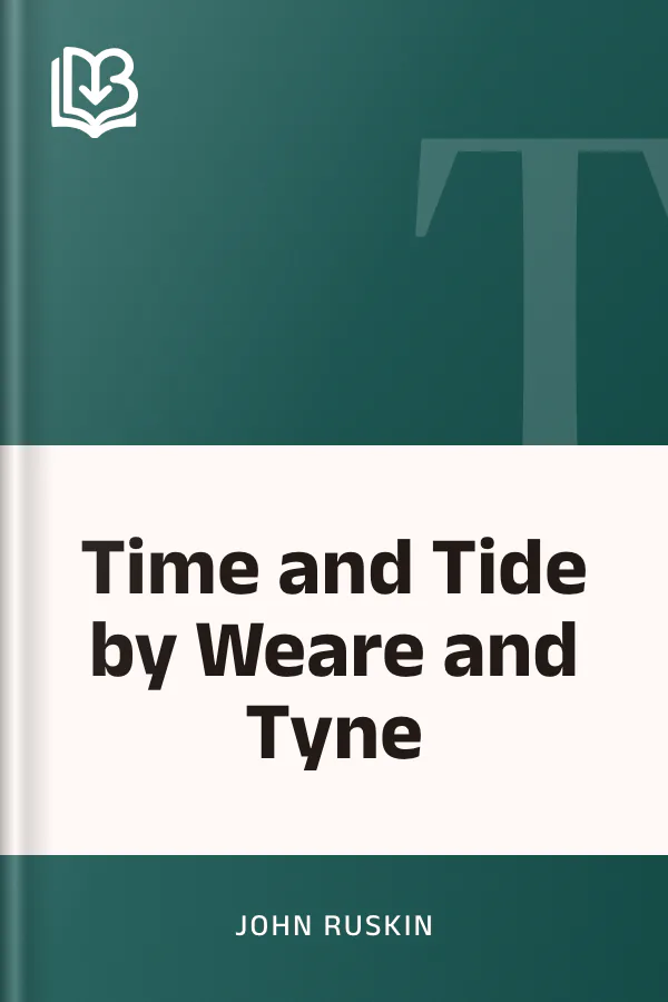 Time and Tide by Weare and Tyne by John Ruskin, book cover