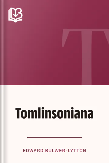 Tomlinsoniana by Edward Bulwer-Lytton, book cover