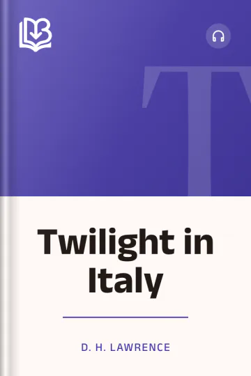 Twilight in Italy by D. H. Lawrence, book cover