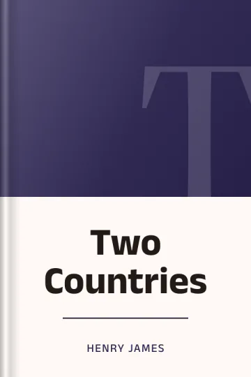 Two Countries by Henry James, book cover