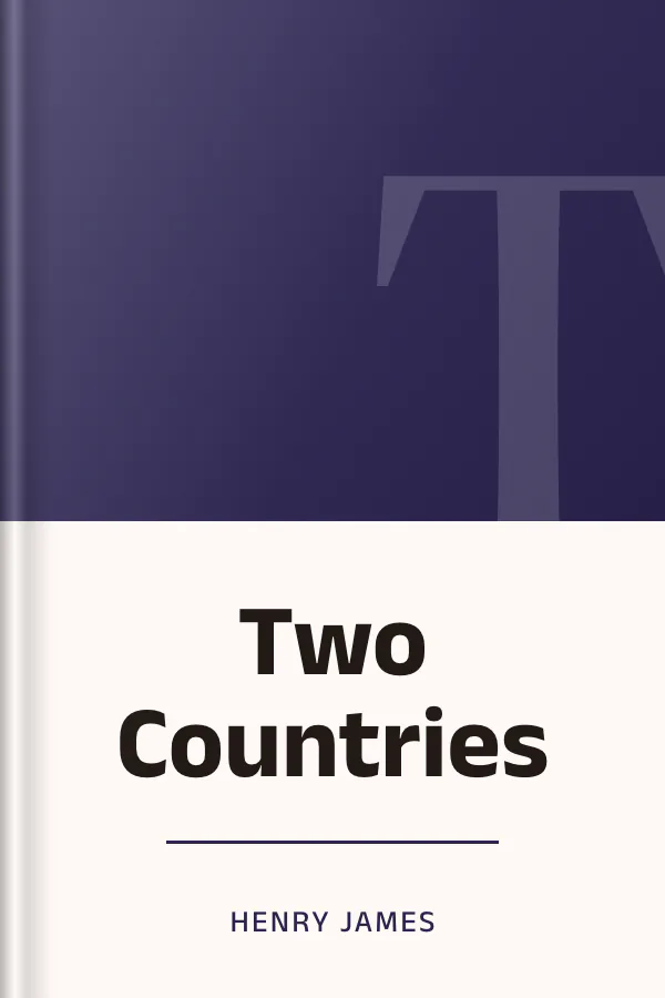 Two Countries by Henry James, book cover