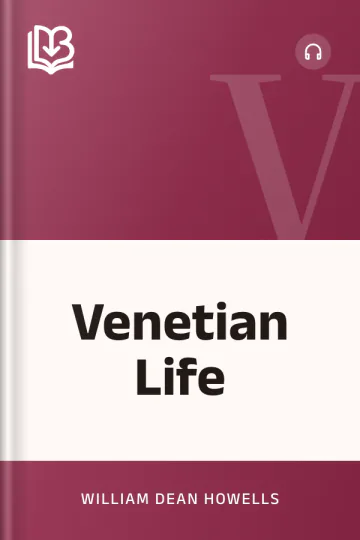 Venetian Life by William Dean Howells, book cover
